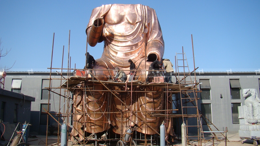 Medcine-buddha-sculpture-bronze-buddha-statue-assembling-at foundry.jpg