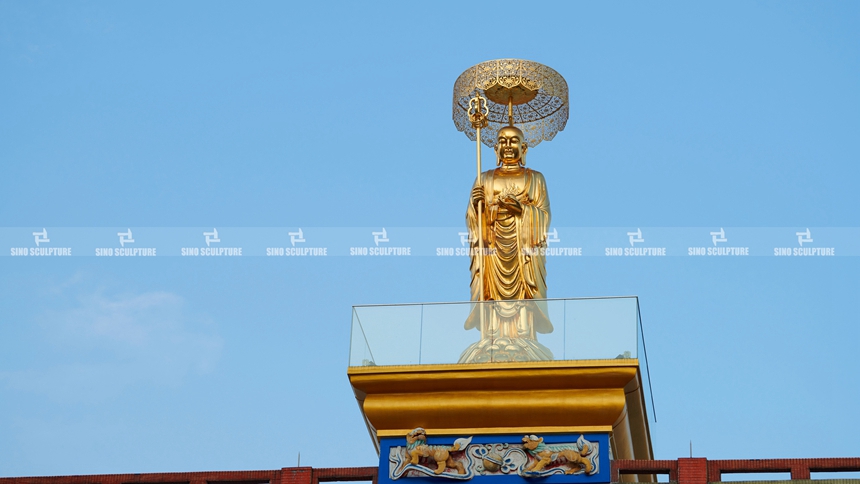 Finished the installation of the buddha sculpture at Singapore , Jan 2021