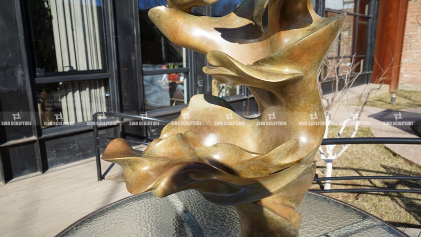 Abstract-Patina-Bronze-Sculpture-Details-View